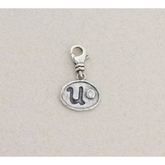 Sterling Silver Initial U Letter Charm Silpada - Picture 1 of 4